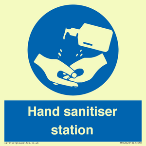 Hand sanitiser station